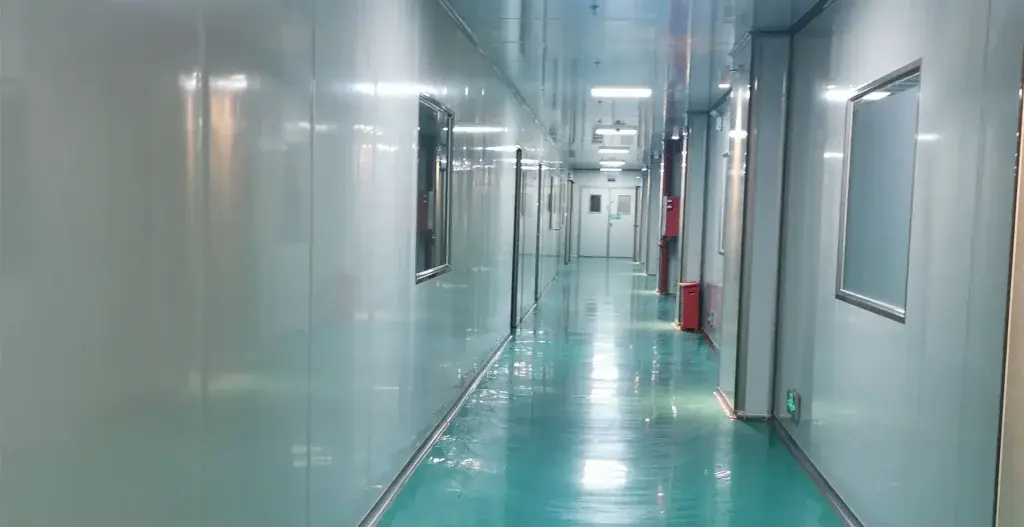 SANNYIN factory corridor connecting production workshops