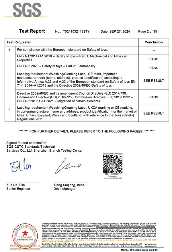 EN71-1/2/3 test report for SANNYIN silicone colouring mats