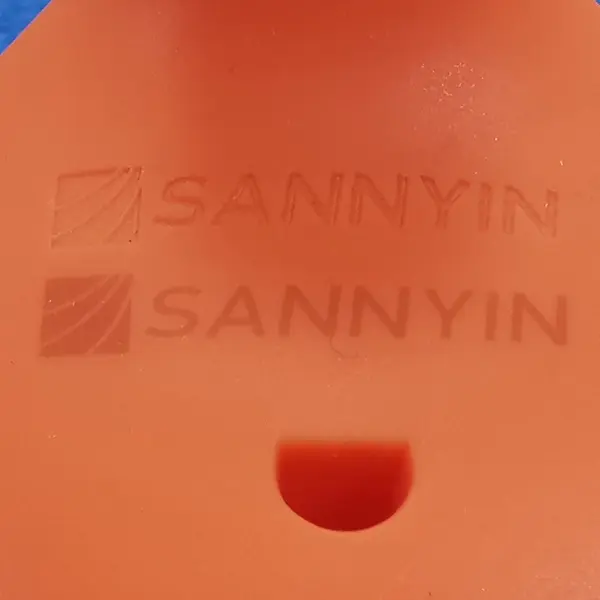 Laser engraving on silicone
