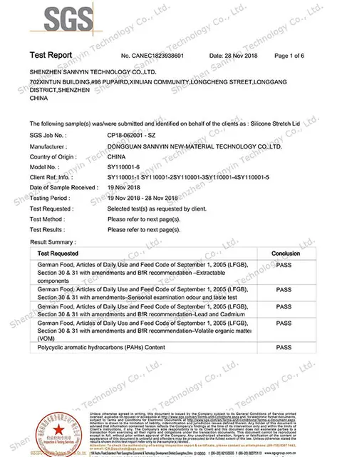LFGB certificate