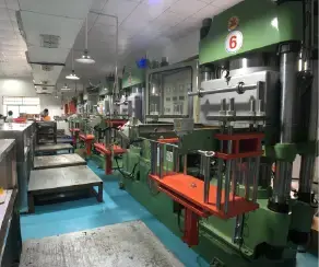 SANNYIN mold compressing department with hydraulic presses